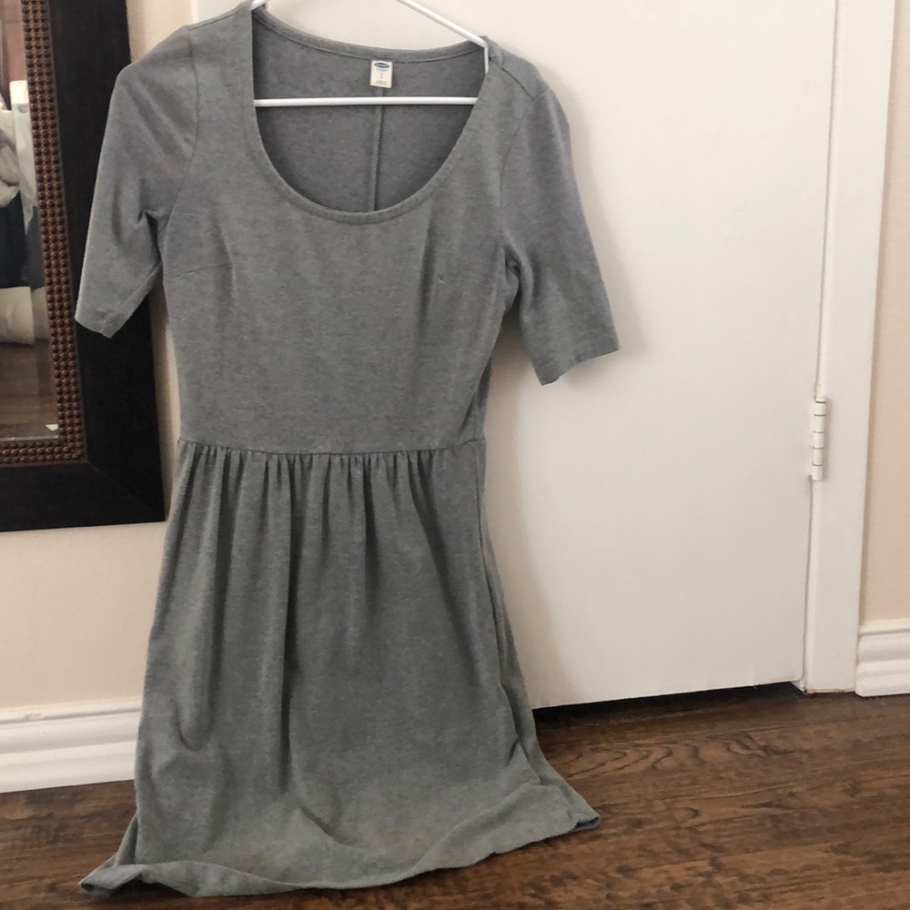 Old Navy gray A-like t-shirt dress